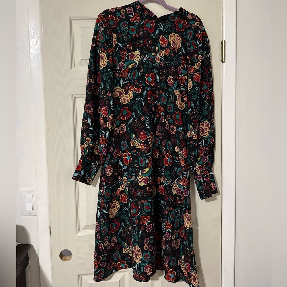Lulu's Multicolor Floral Long Sleeve Dress